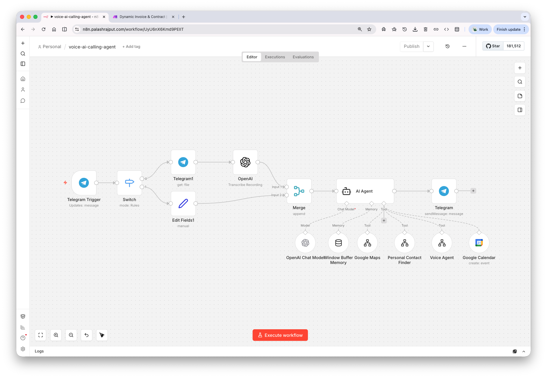 Workflow screenshot 2