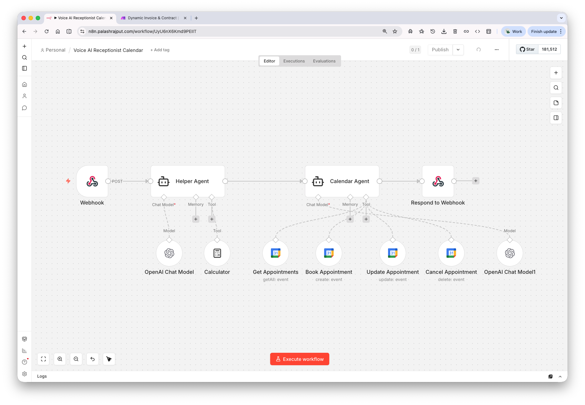 Workflow screenshot 1
