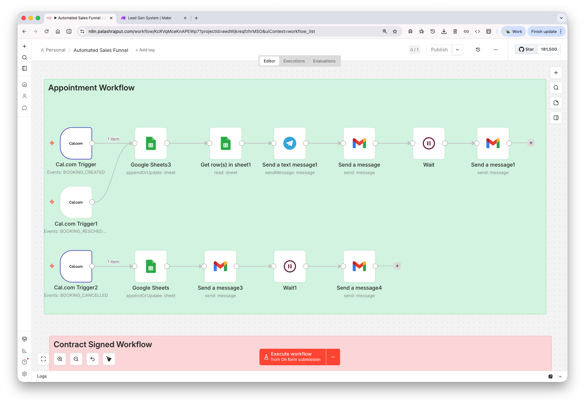 Workflow screenshot 2